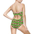 Afro Unicorn Pink & Green One-piece Swimsuit — D9 AKA Love