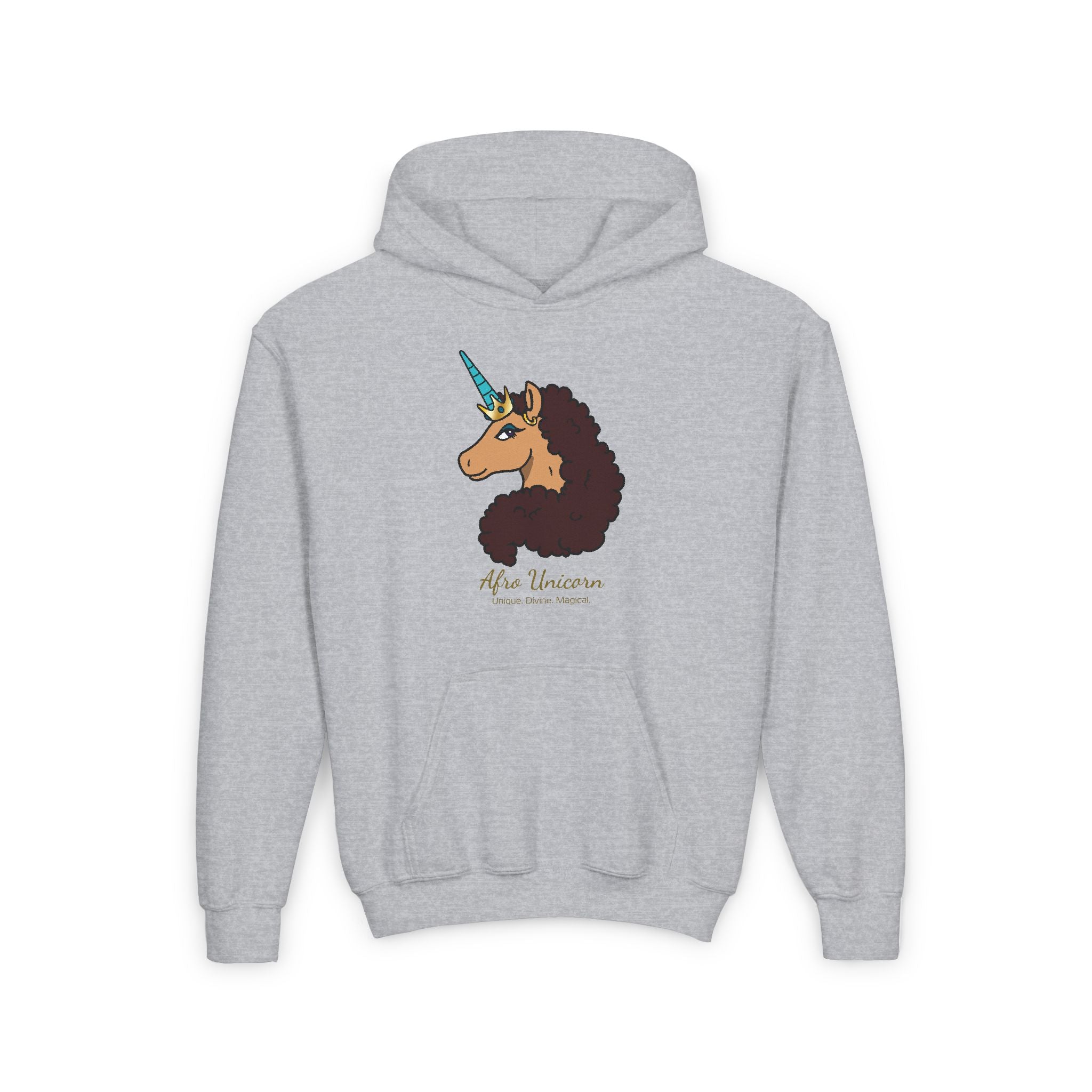 Youth Afro Unicorn Hoodie  - Divine