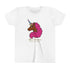 Youth - Afro Unicorn Pink & Blue Spring Tee