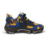 Mesh Sneakers - Blue & Gold Monogram