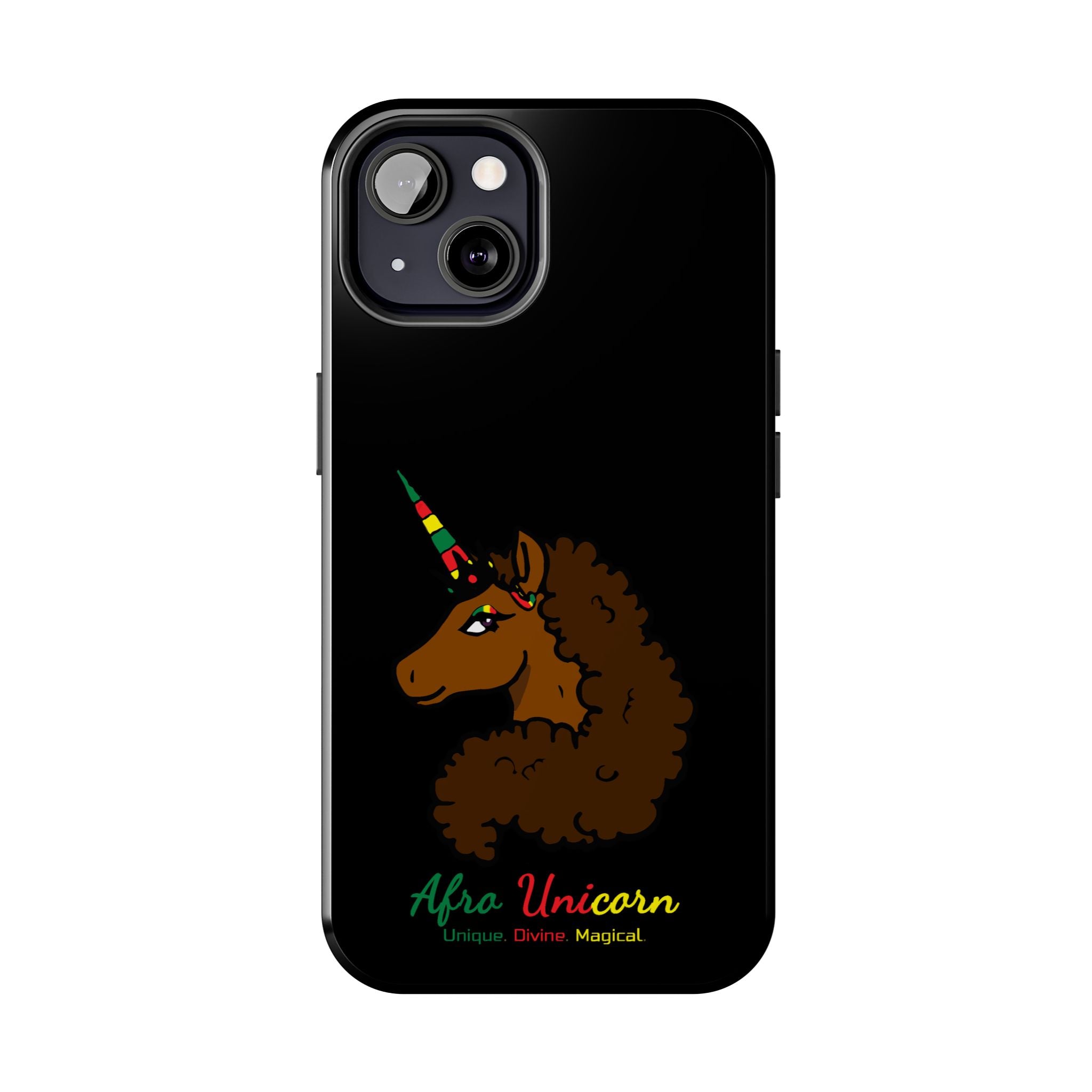 iPhone Case - Afro Unicorn Celebrate Black 365 Design