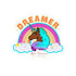 Afro Unicorn DREAMER Stickers
