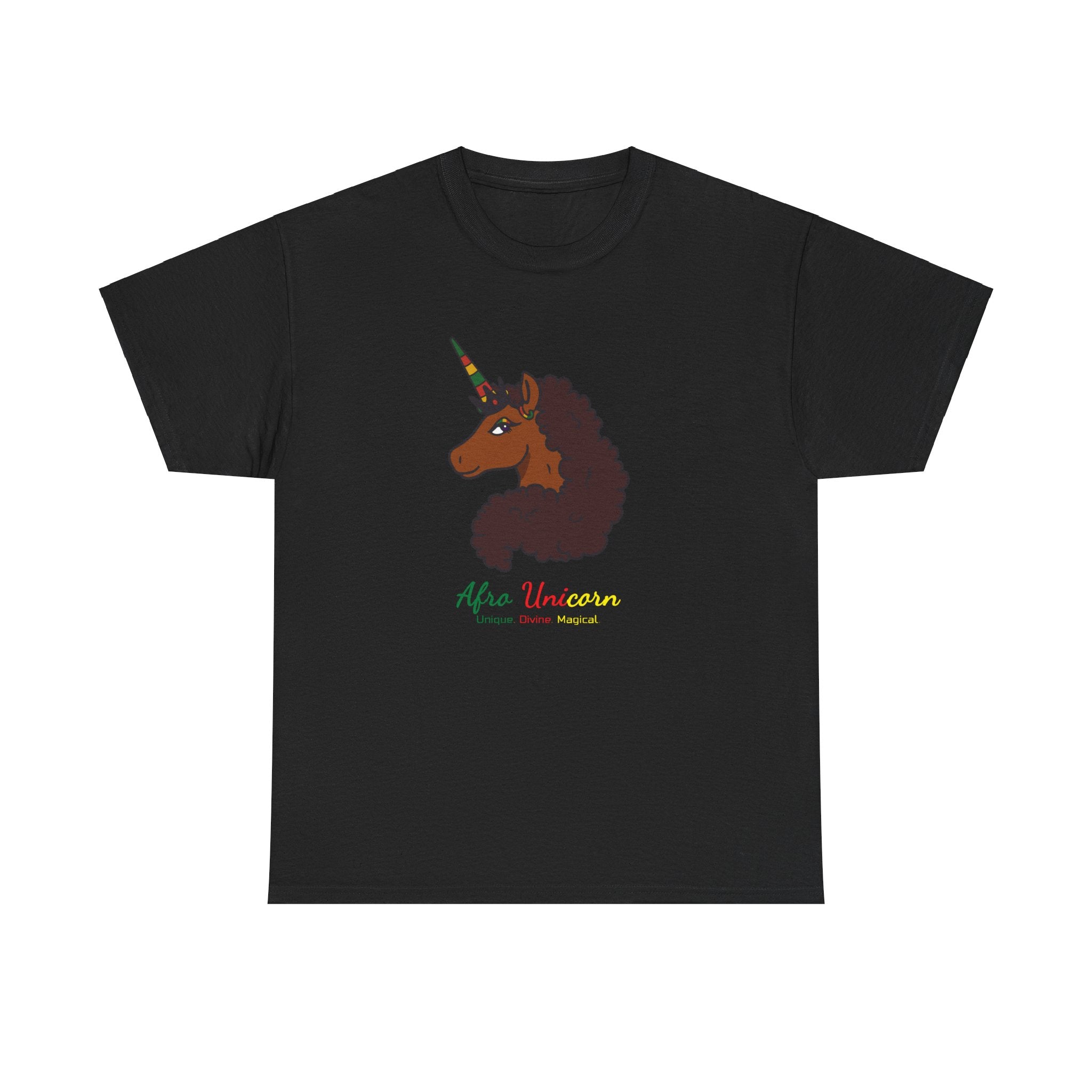 Adult - Afro Unicorn Black Pride Celebration Tee