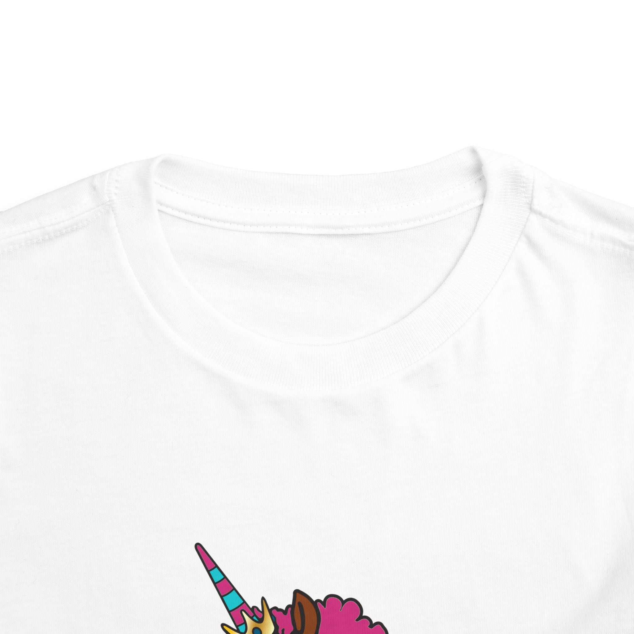 Toddler - Afro Unicorn Pink & Blue Spring Tee