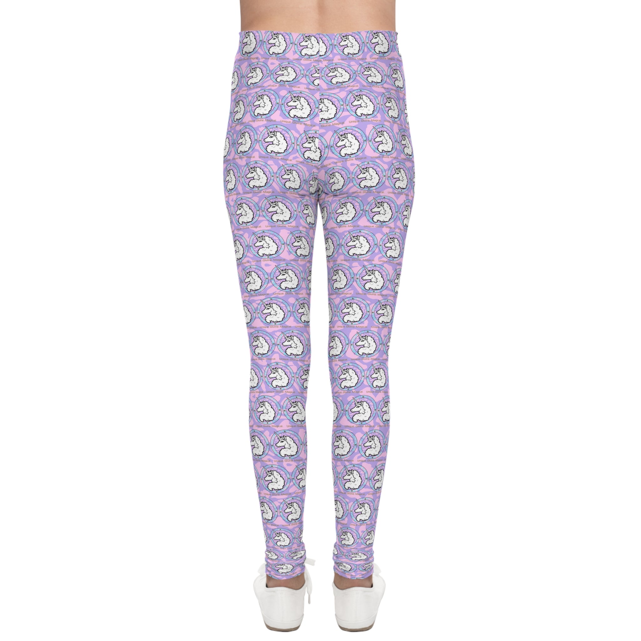 Pastel Afro Unicorn Cheetah Youth Leggings