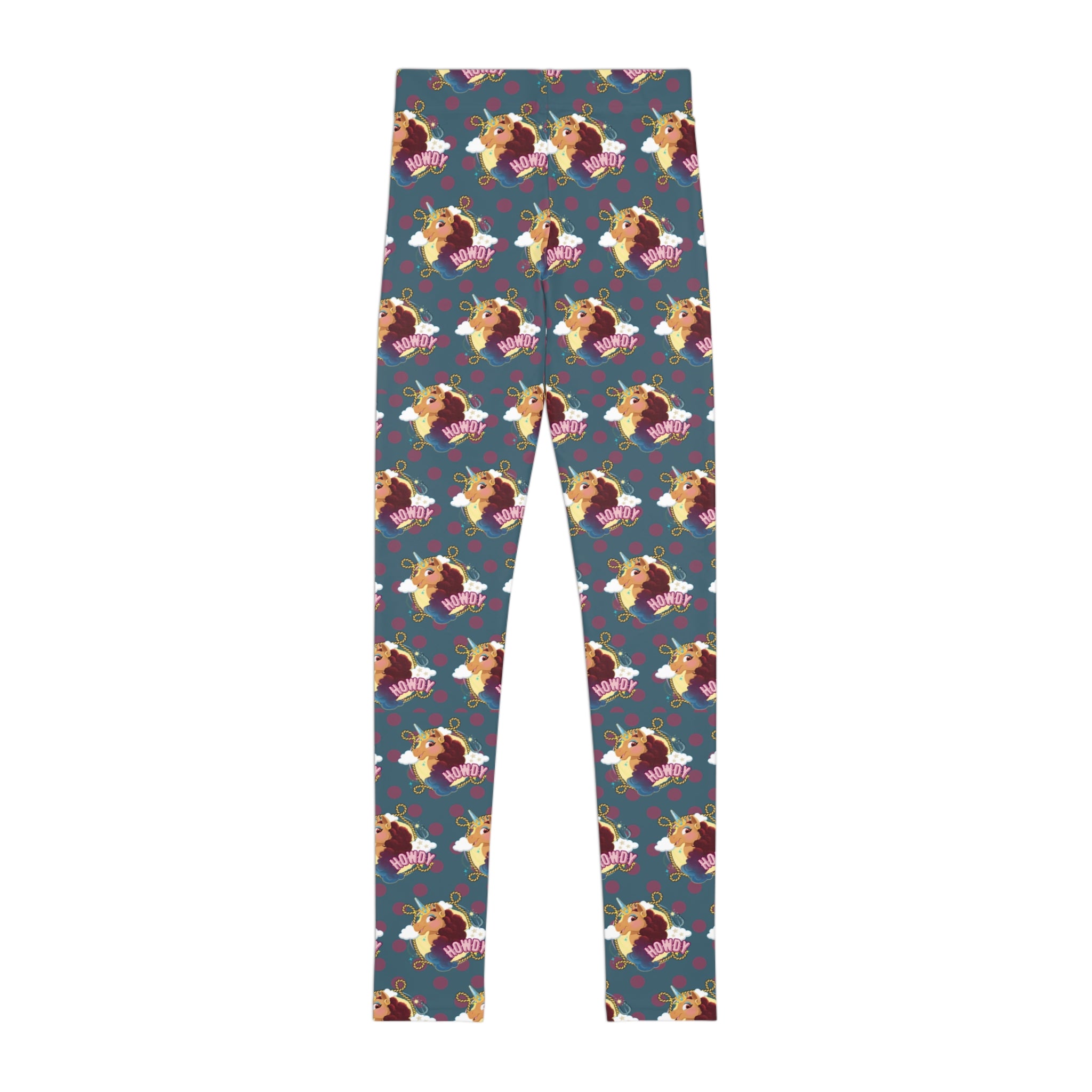 Afro Unicorn Howdy DIVINE Youth Leggings