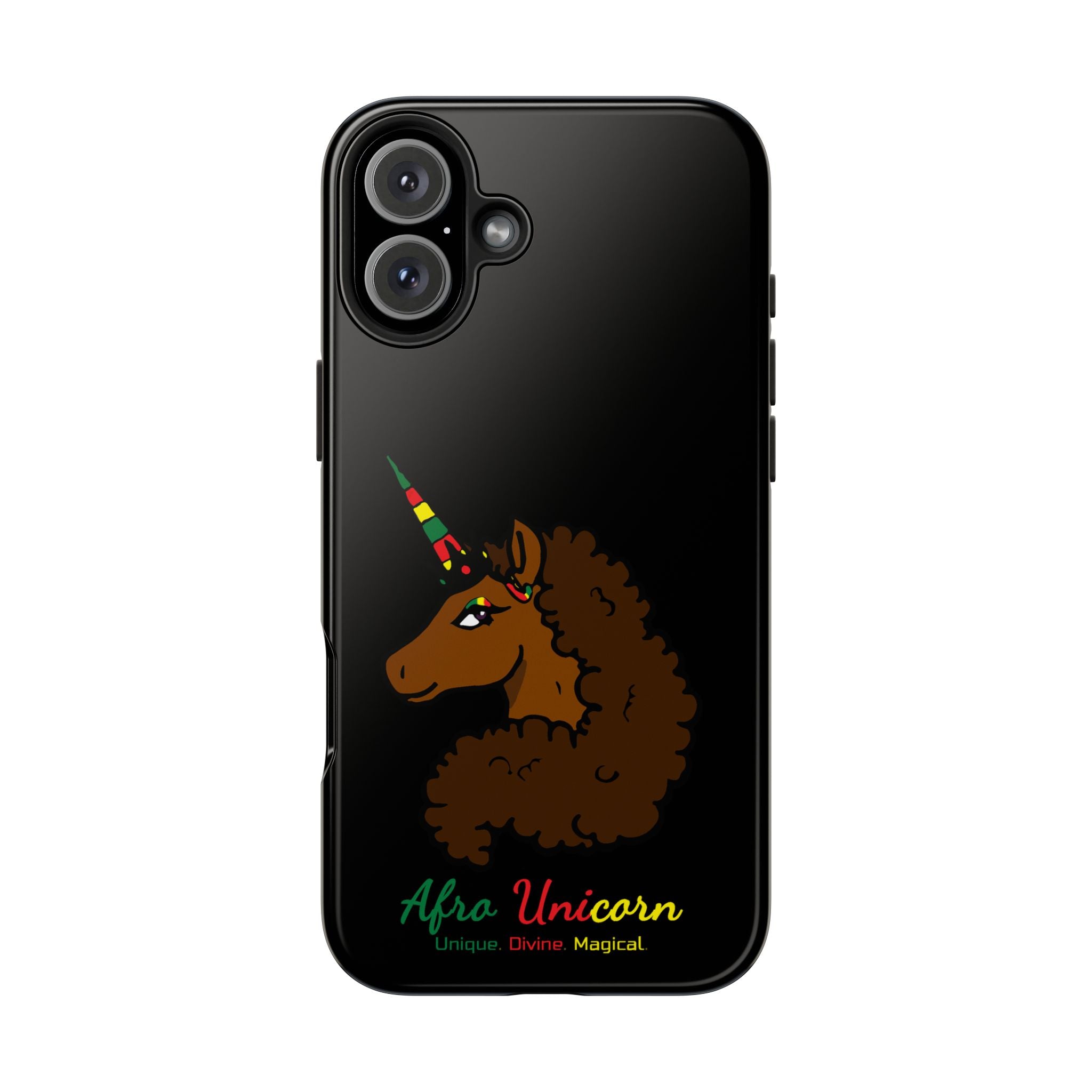 iPhone Case - Afro Unicorn Celebrate Black 365 Design