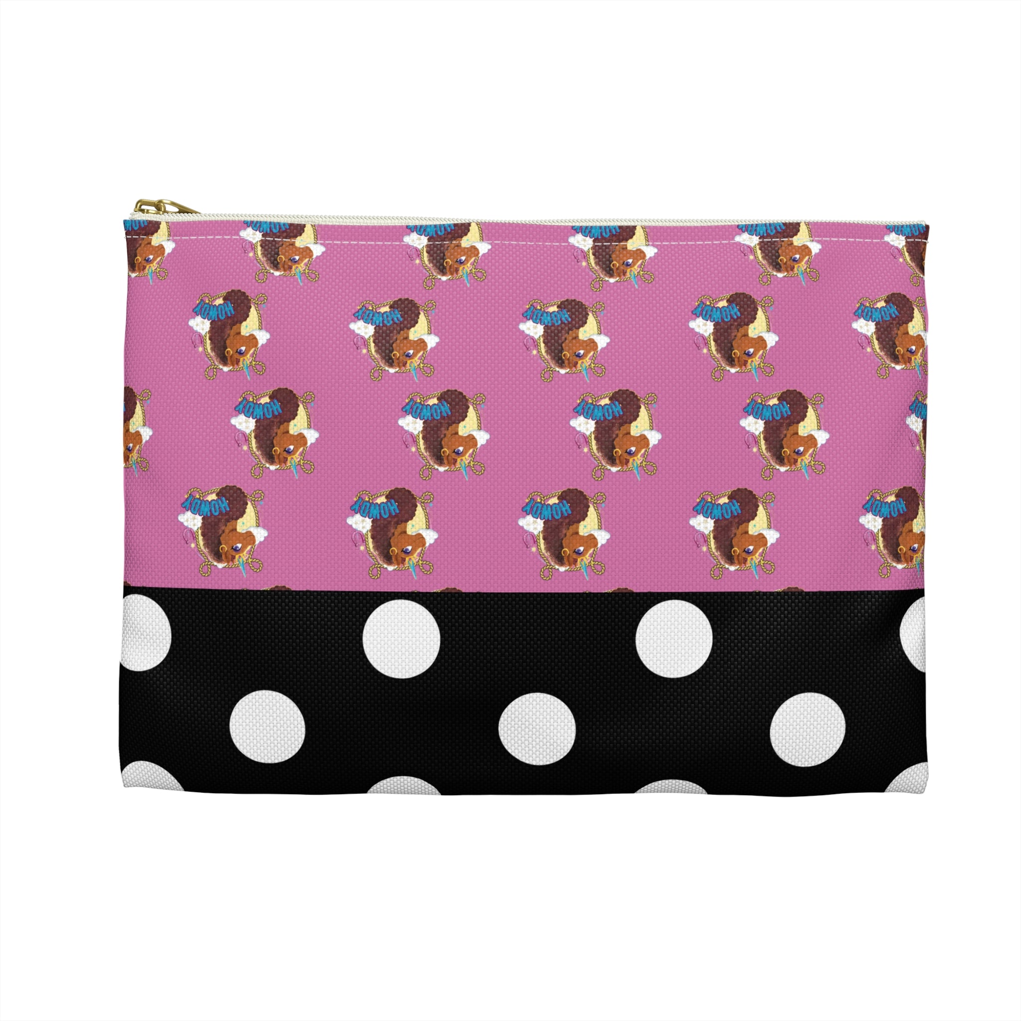 Accessory Pouch Afro Unicorn "Howdy" Back to School Organizer