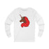 Afro Unicorn Crimson & Cream D9 Love Long Sleeve Tee