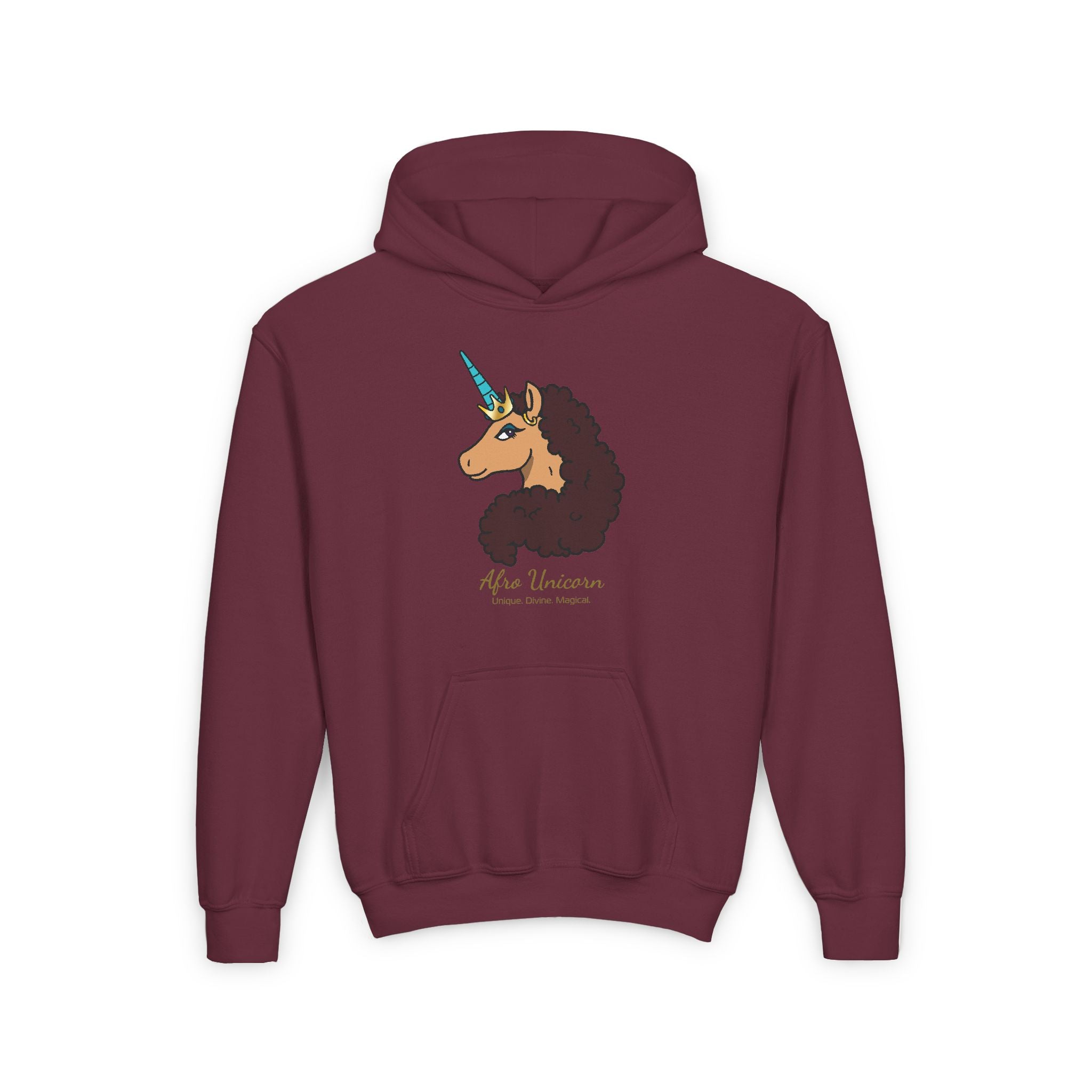 Youth Afro Unicorn Hoodie  - Divine