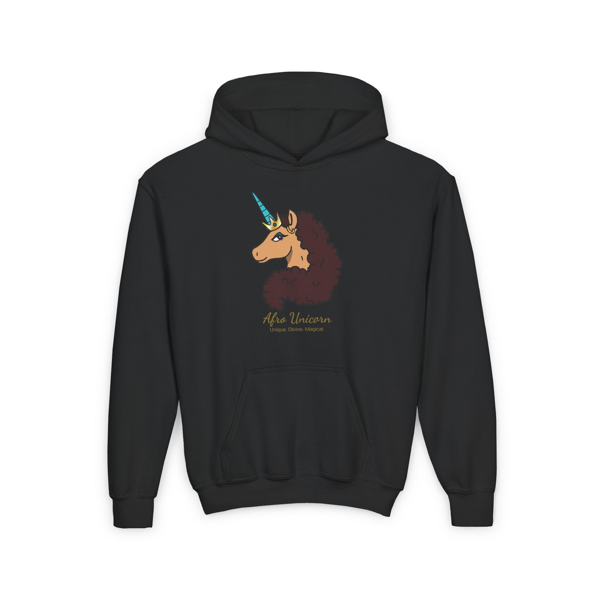 Youth Afro Unicorn Hoodie  - Divine