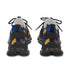 Mesh Sneakers - Blue & Gold Monogram