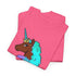 Afro Unicorn Cotton Candy Design Tee for Women