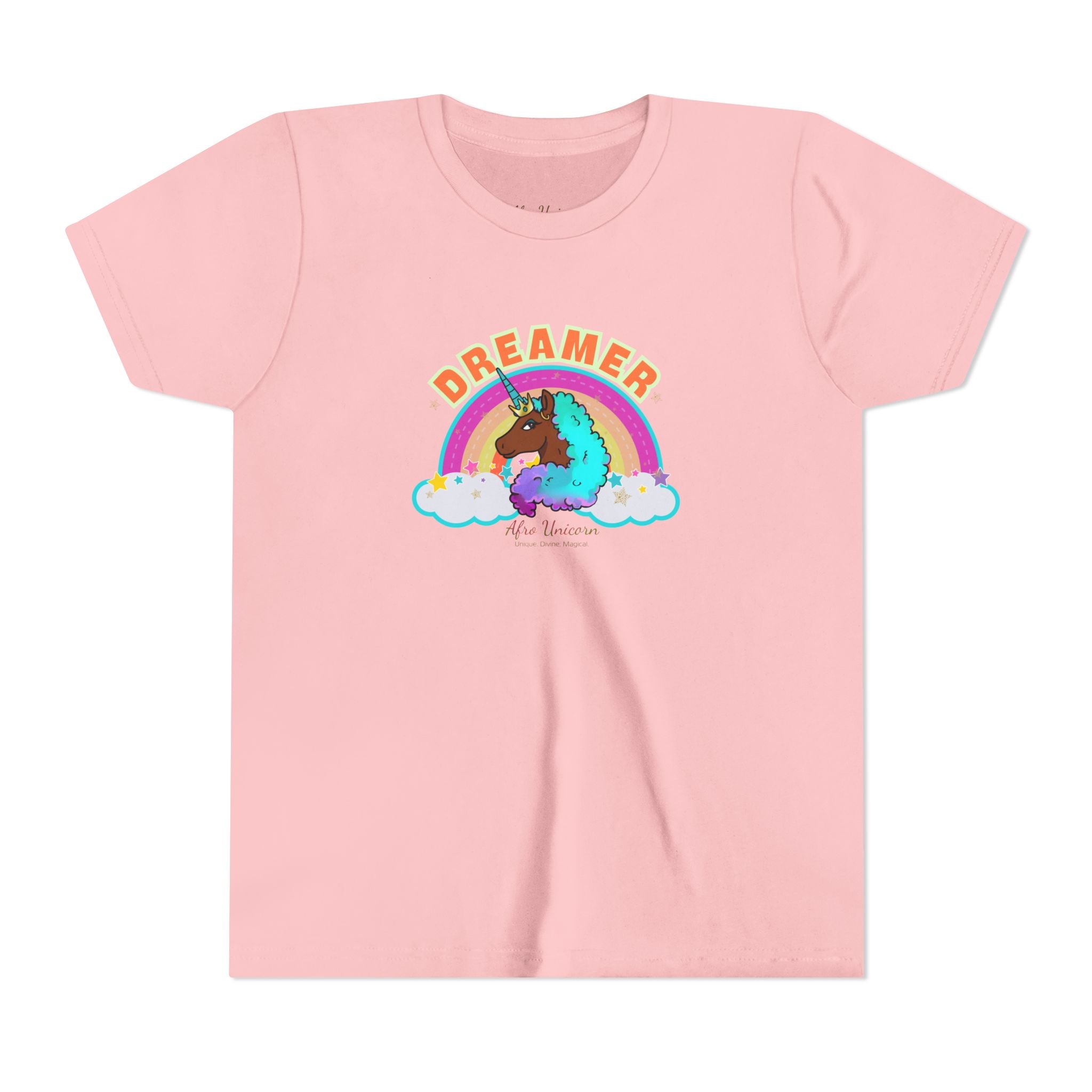 Youth Tee - Afro Unicorn Dreamer Back to School Collection Shirt