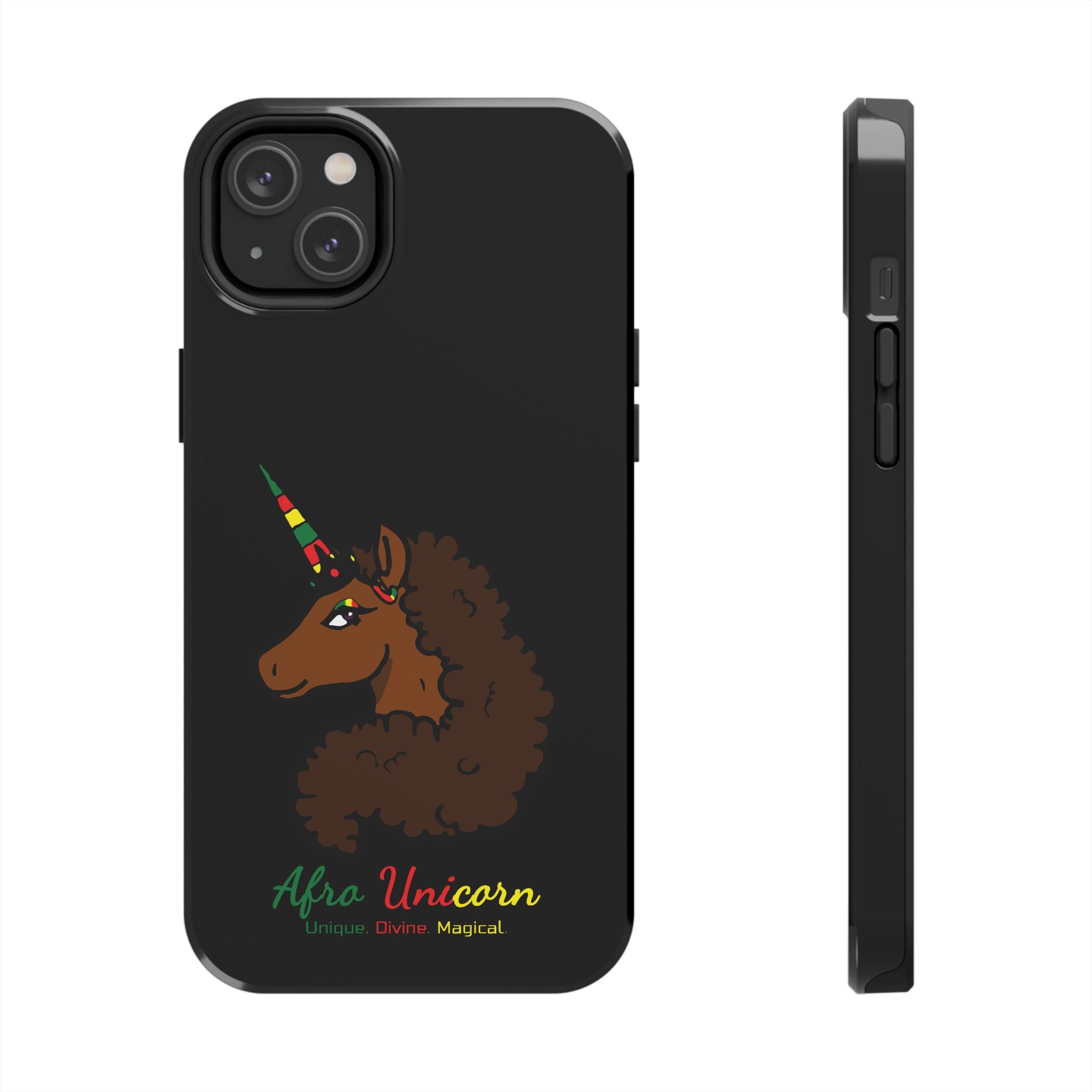 iPhone Case - Afro Unicorn Celebrate Black 365 Design