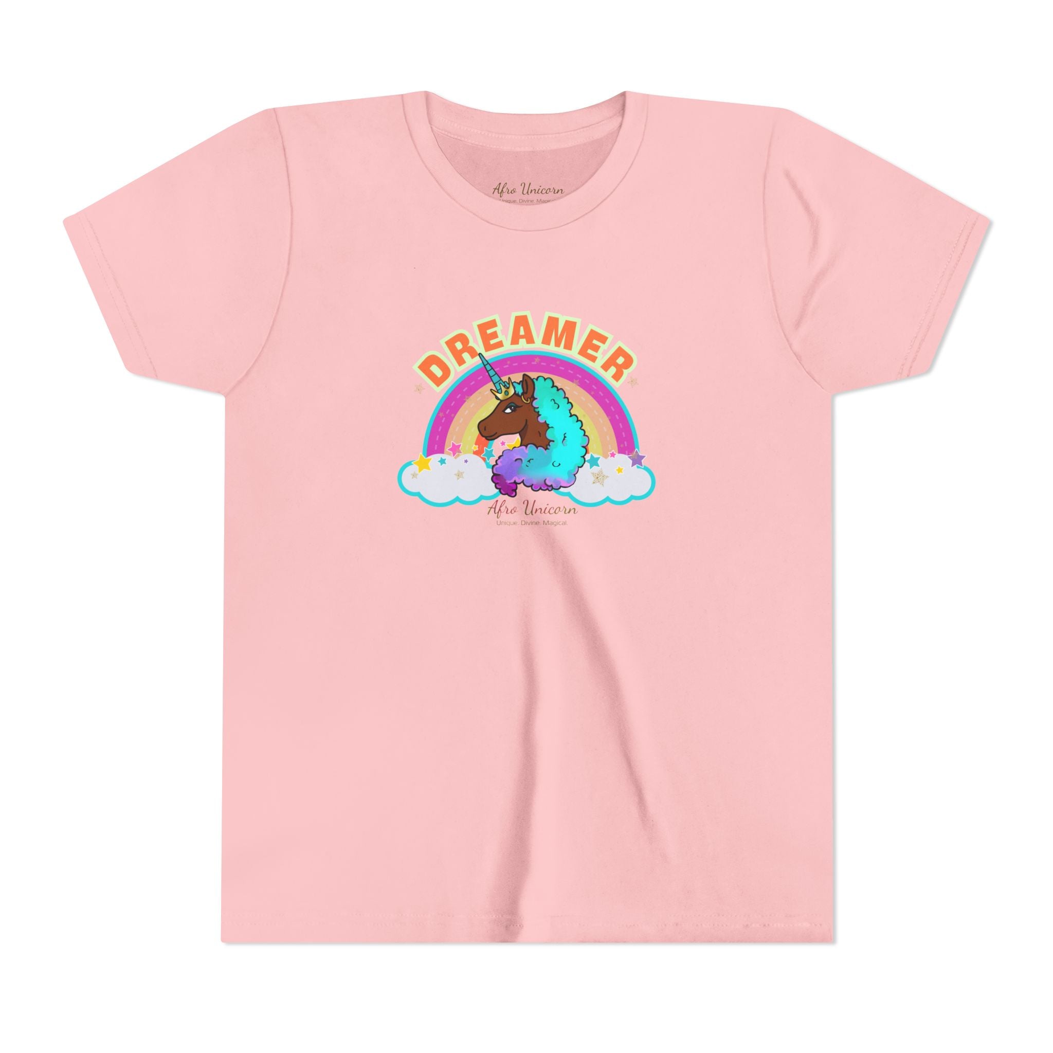 Youth Tee - Afro Unicorn Dreamer