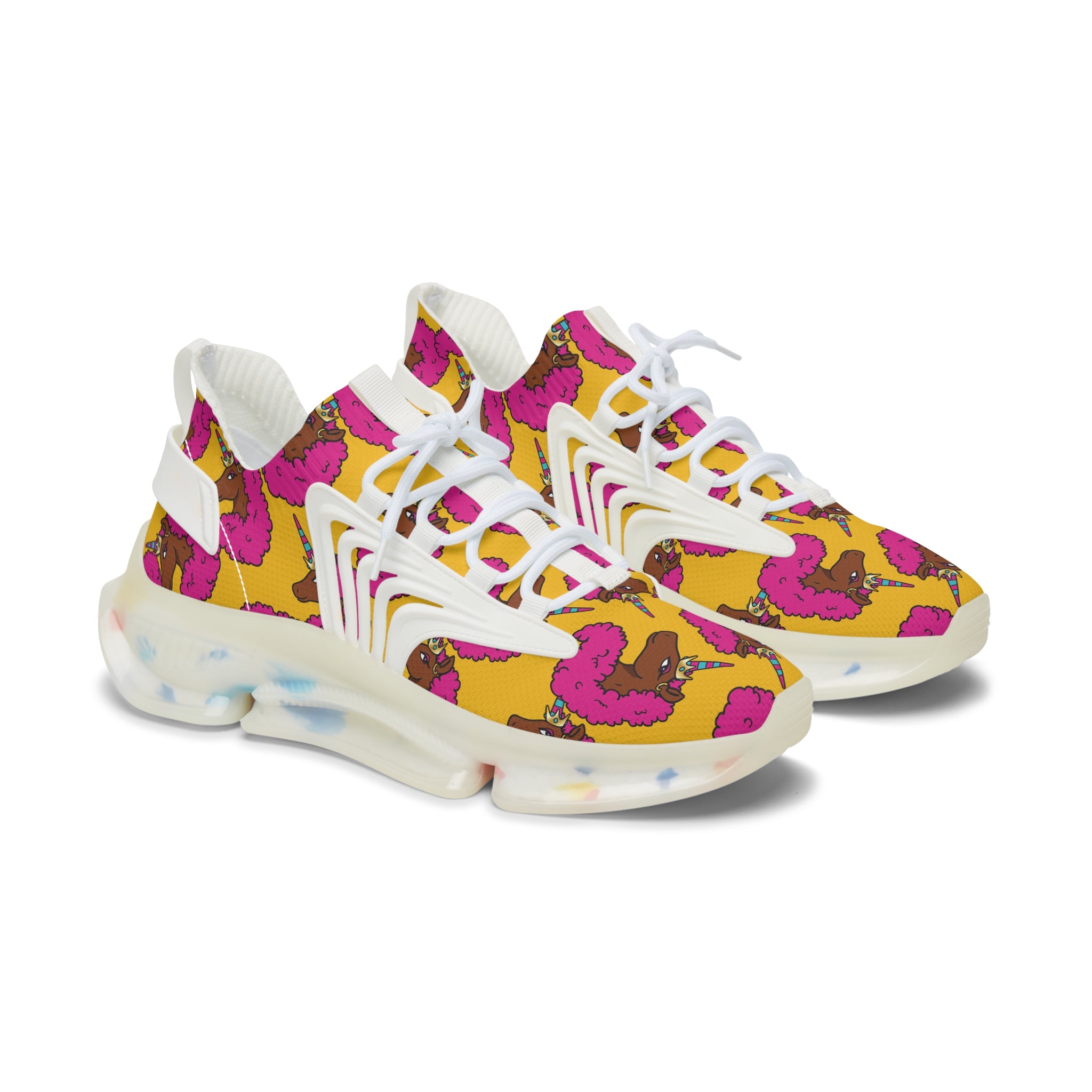 Mesh Sneakers Hot Pink Monogram