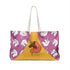 Afro Unicorn Summer Ready Weekender Bag - Pink