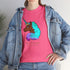 Afro Unicorn Cotton Candy Design Tee for Women