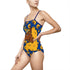 One-piece Swimsuit Afro Unicorn Blue & Gold