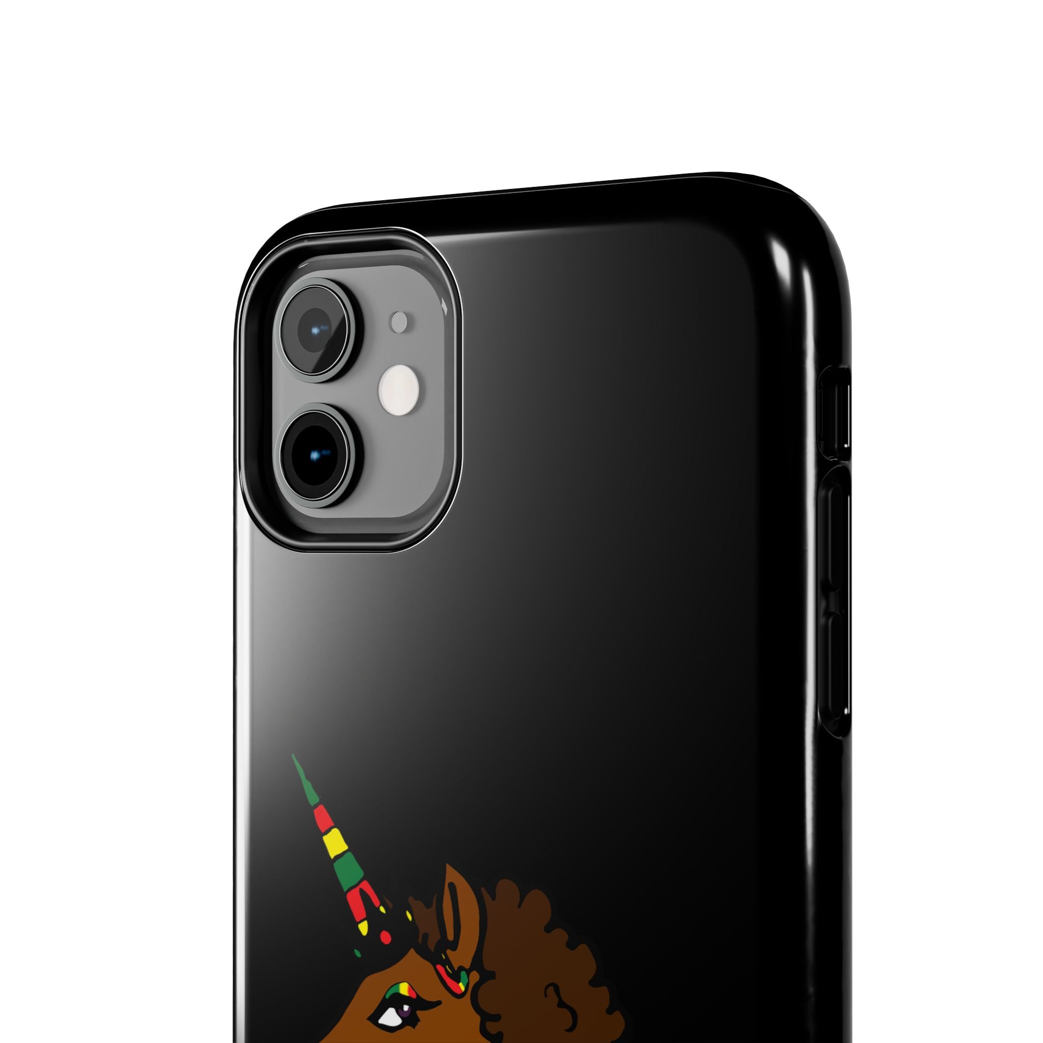 iPhone Case - Afro Unicorn Celebrate Black 365 Design