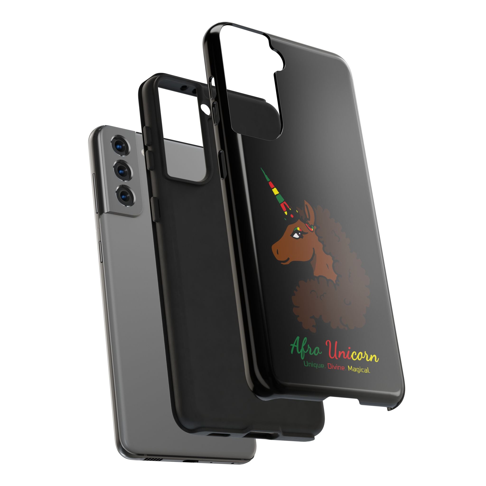 Phone Case - Afro Unicorn Black Pride Celebration Design