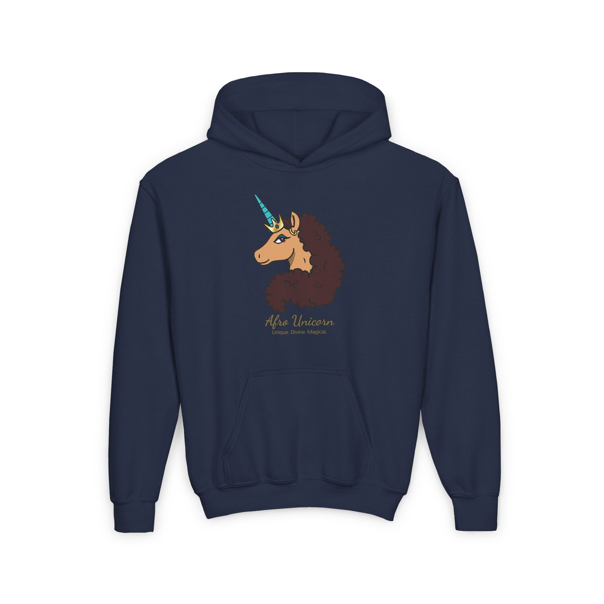 Youth Afro Unicorn Hoodie  - Divine