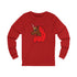 Afro Unicorn Crimson & Cream D9 Love Long Sleeve Tee