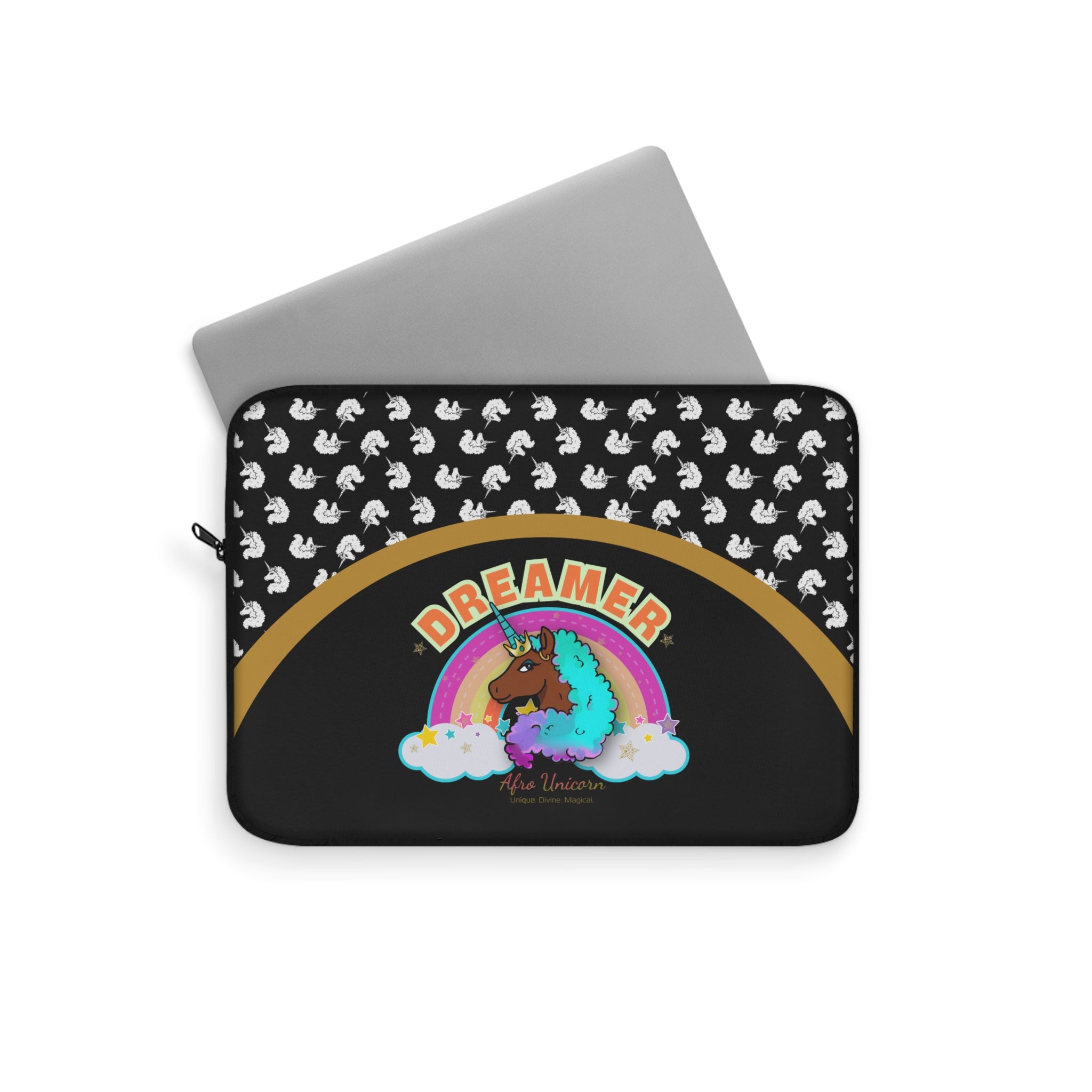 Laptop Sleeve - Afro Unicorn Dreamer