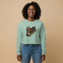 Afro Unicorn Unstoppable Women's Cropped Sweatshirt