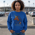 Afro Unicorn Fan Favs Sweatshirt – Los Angeles Royal & Gold