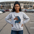 Afro Unicorn Fan Favs Sweatshirt – Dallas Navy & Silver
