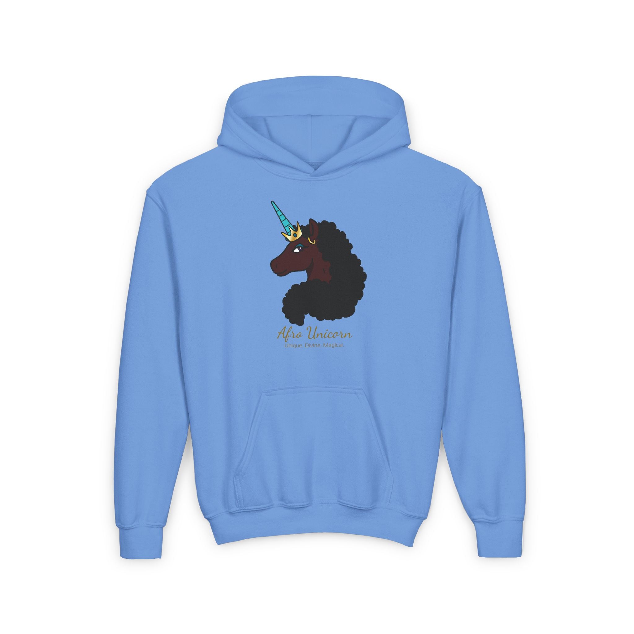 Youth Afro Unicorn Hoodie - Magical