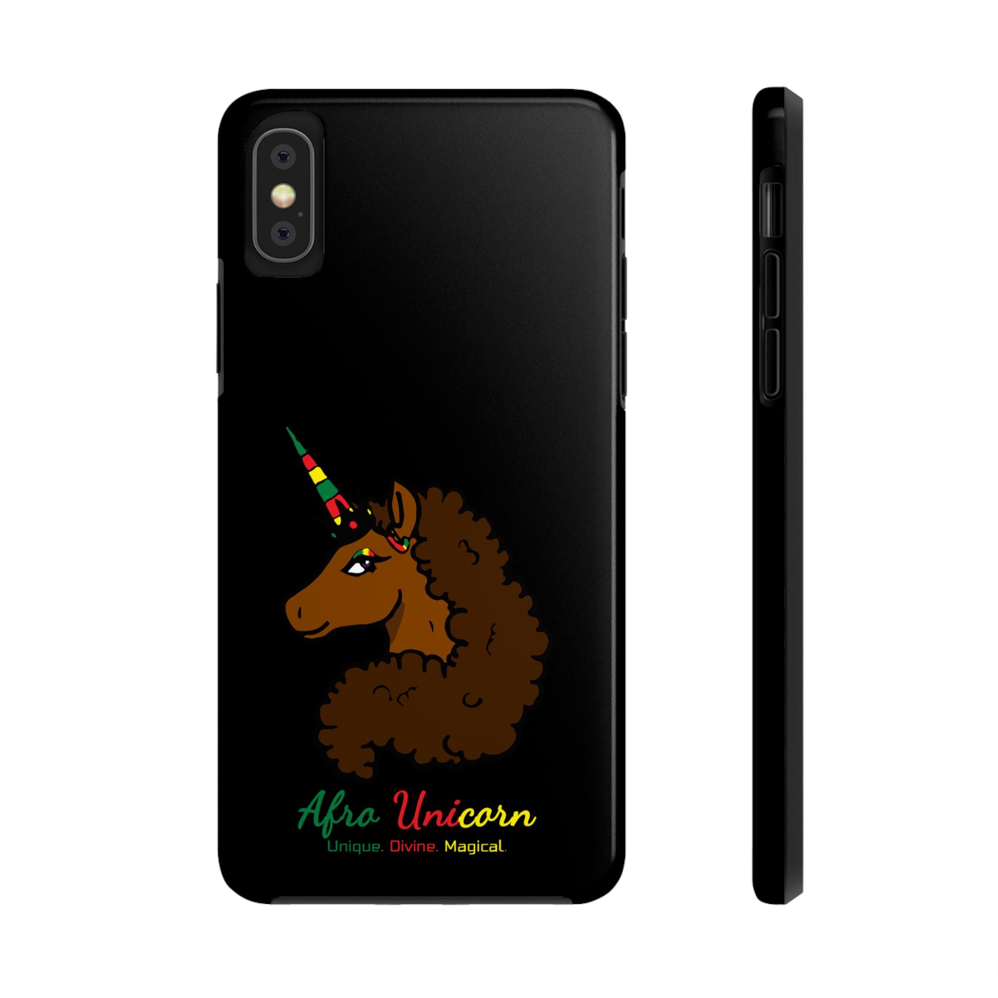 iPhone Case - Afro Unicorn Celebrate Black 365 Design