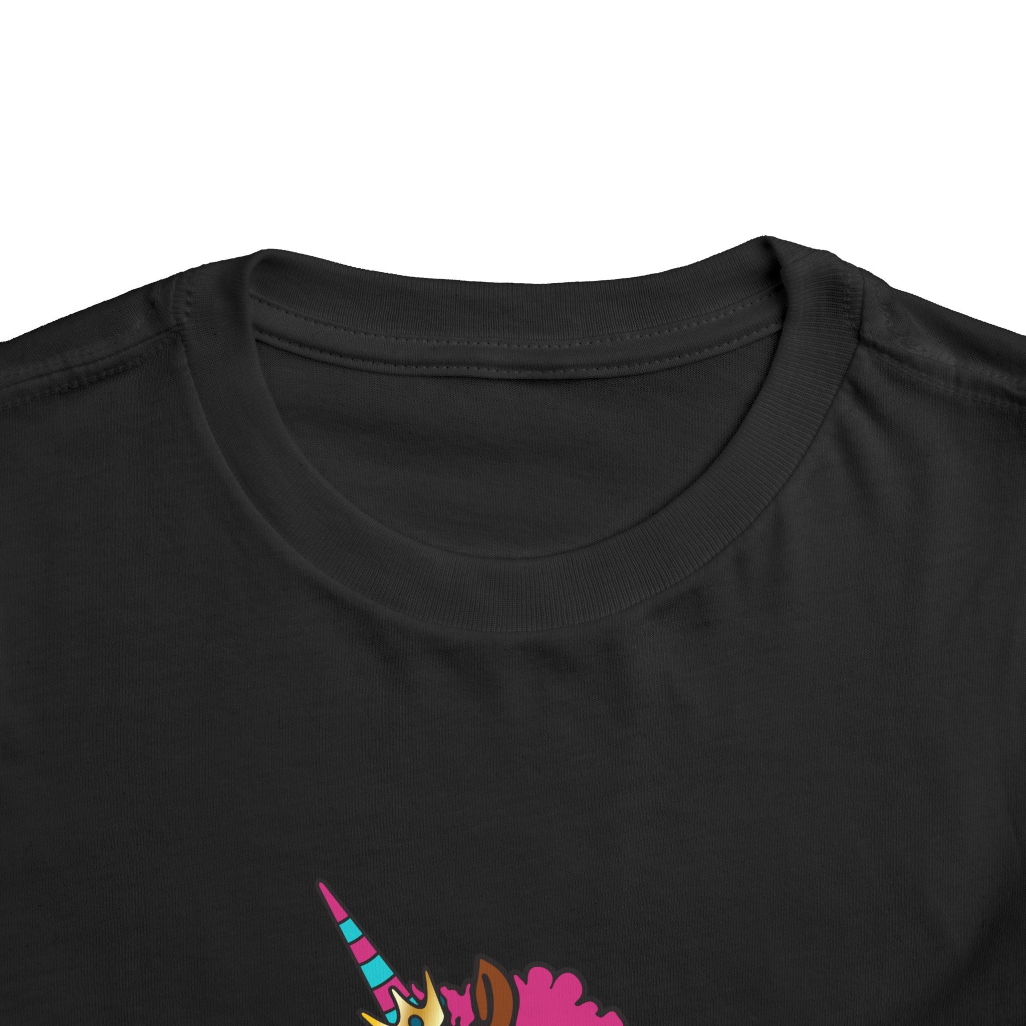 Toddler - Afro Unicorn Pink & Blue Spring Tee