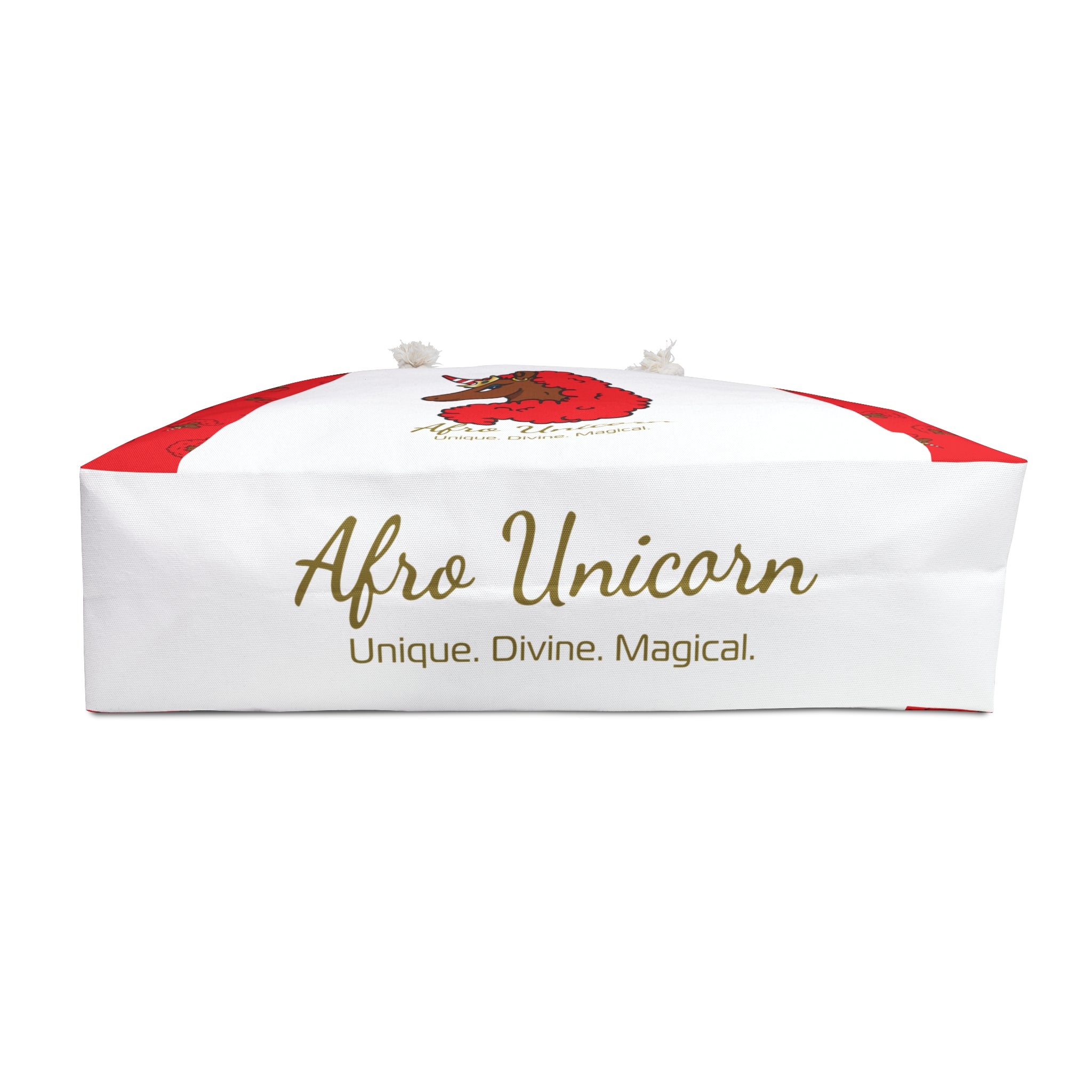 Afro Unicorn Crimson & Cream Weekender Bag — D9 Pride Delta Love
