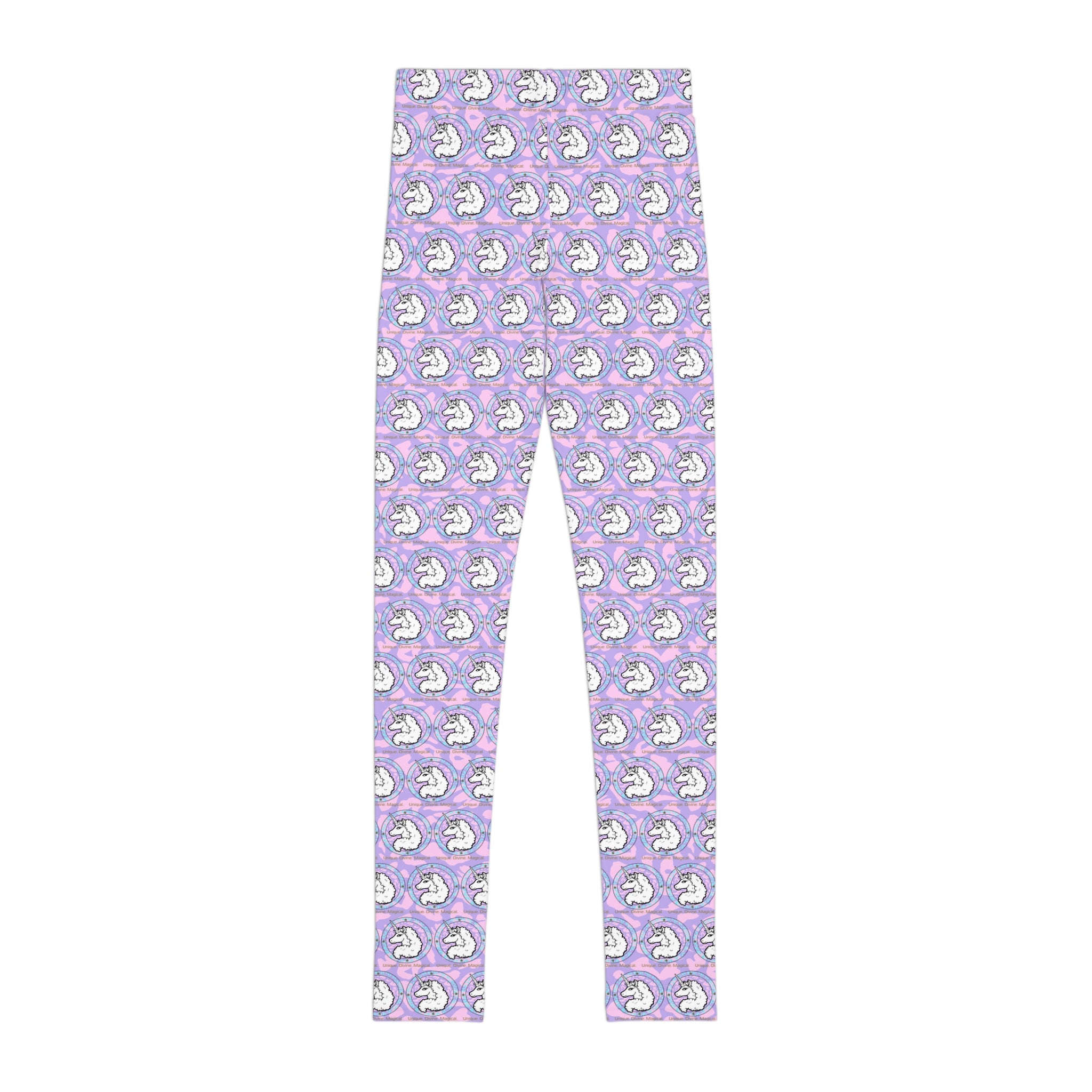 Pastel Afro Unicorn Cheetah Youth Leggings