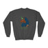 Seahawks Super Bowl Afro Unicorn Youth Crewneck Sweatshirt