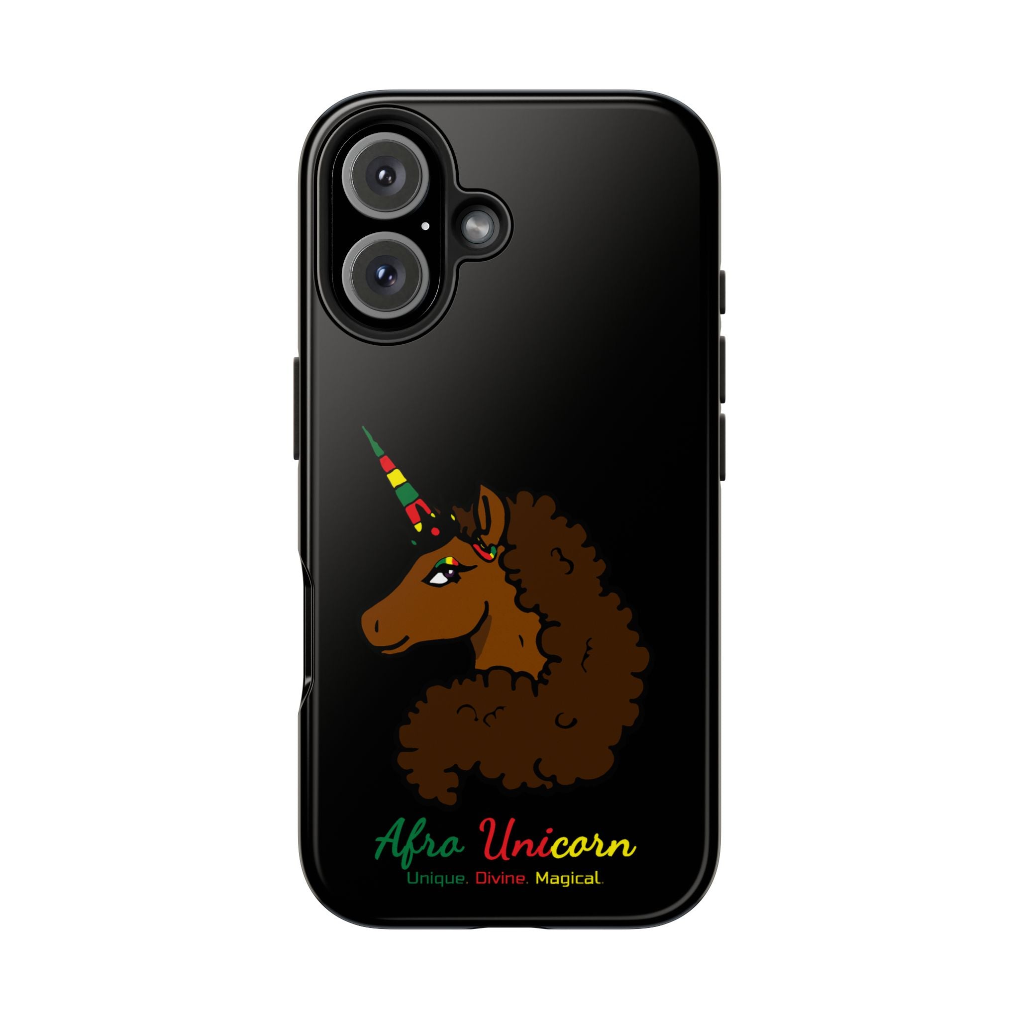 iPhone Case - Afro Unicorn Celebrate Black 365 Design