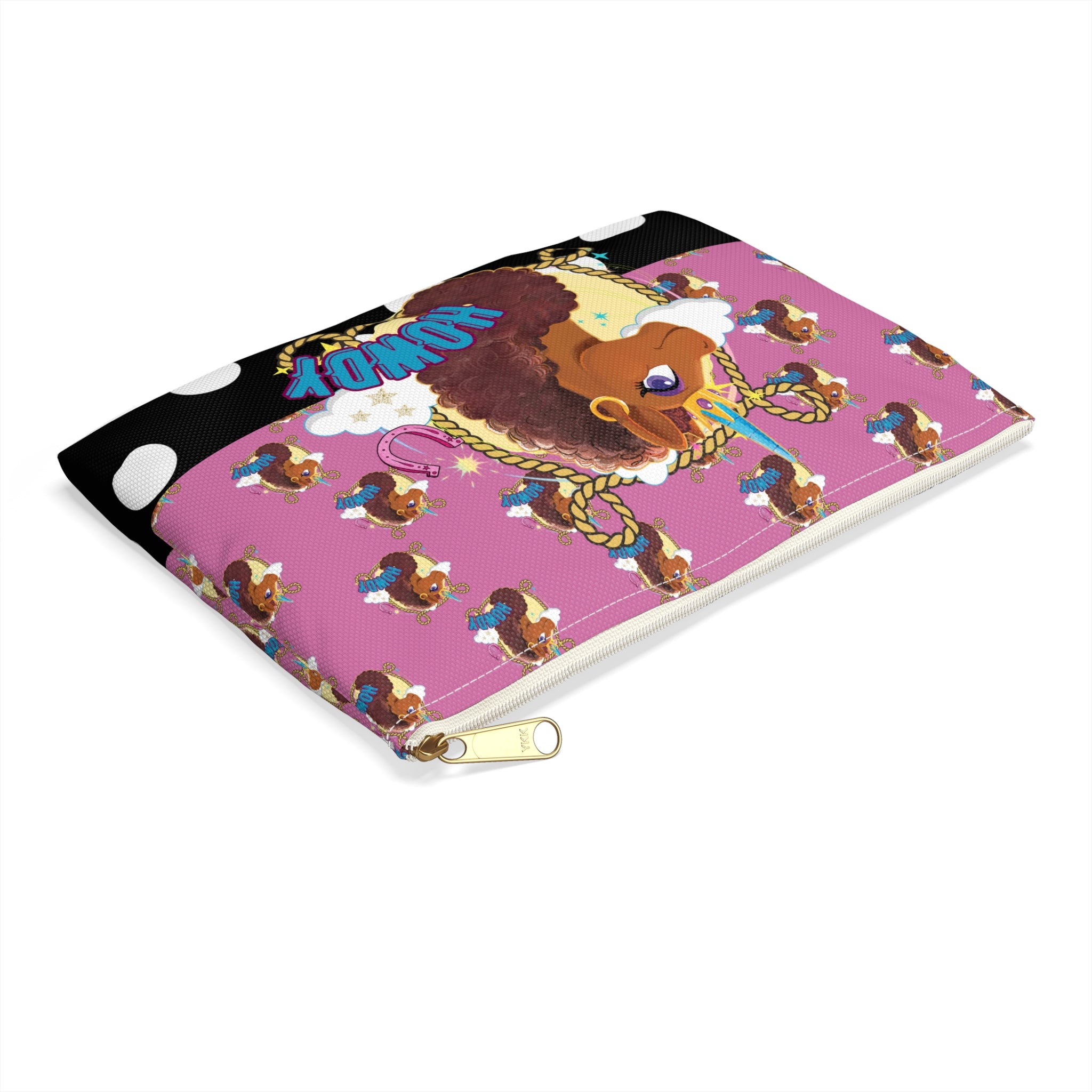 Accessory Pouch Afro Unicorn "Howdy" Back to School Organizer