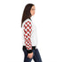 Afro Unicorn Crimson & Cream Women's Bomber Jacket — Lightweight