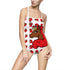 Afro Unicorn Crimson & Cream One-piece Swimsuit — D9 Delta Love