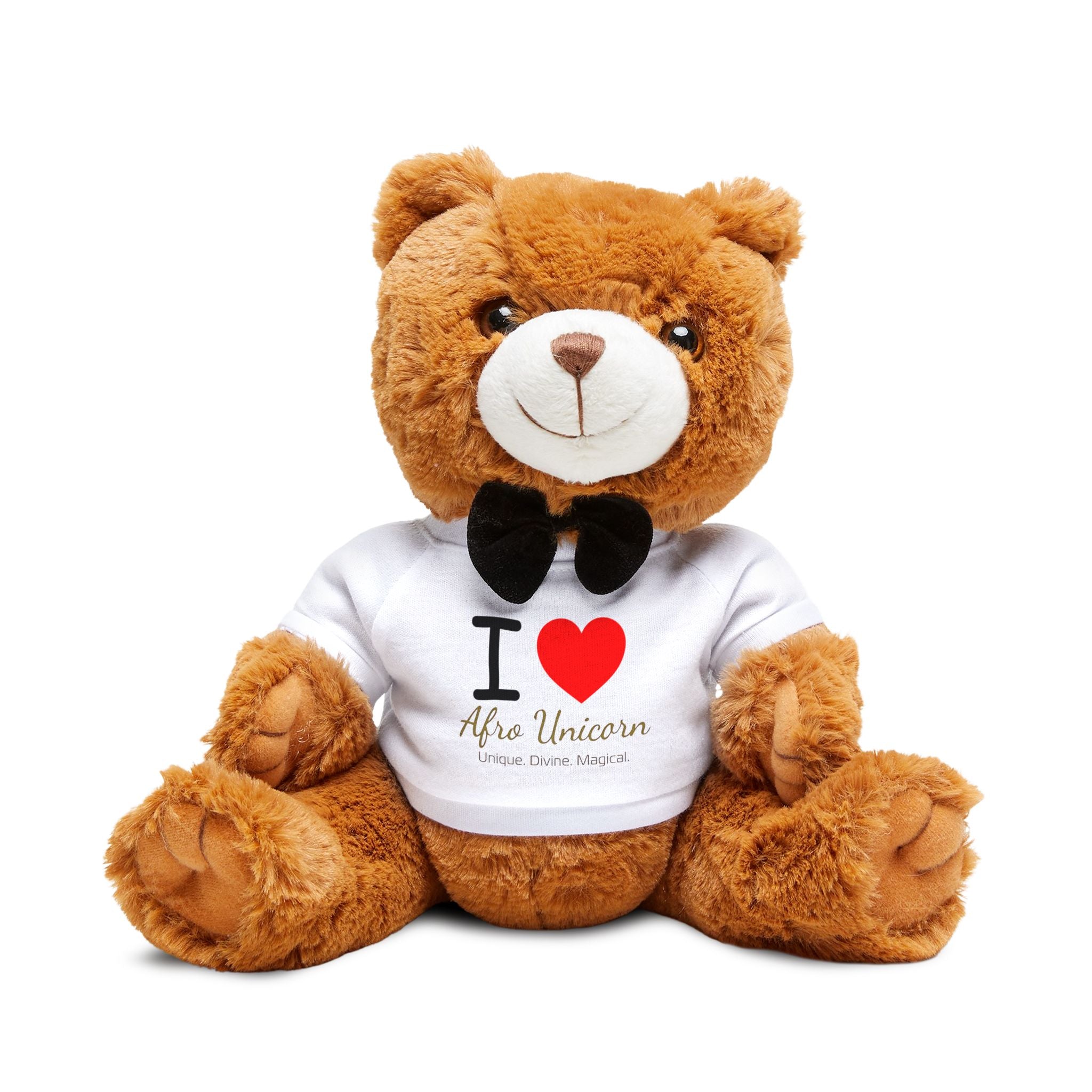 I Love Afro Unicorn Teddy Bear
