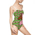 Afro Unicorn Pink & Green One-piece Swimsuit — D9 AKA Love