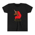 Youth - Afro Unicorn Tee - Red Mane