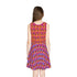 Girls' Sundress - Afro Unicorn Summer Dress in Vibrant Orange and Purple