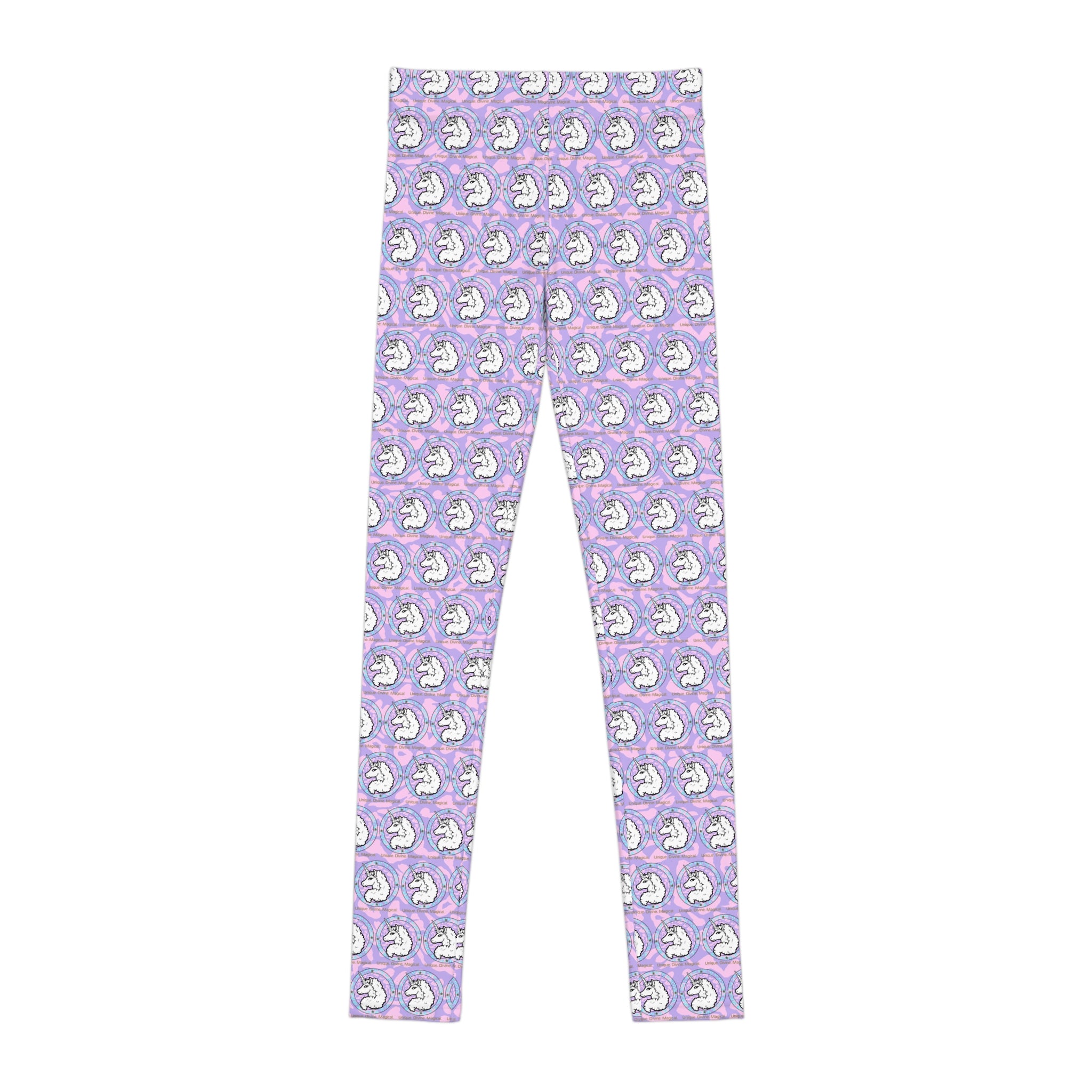 Pastel Afro Unicorn Cheetah Youth Leggings