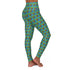Afro Unicorn Green & Blue High-Waisted Yoga Leggings