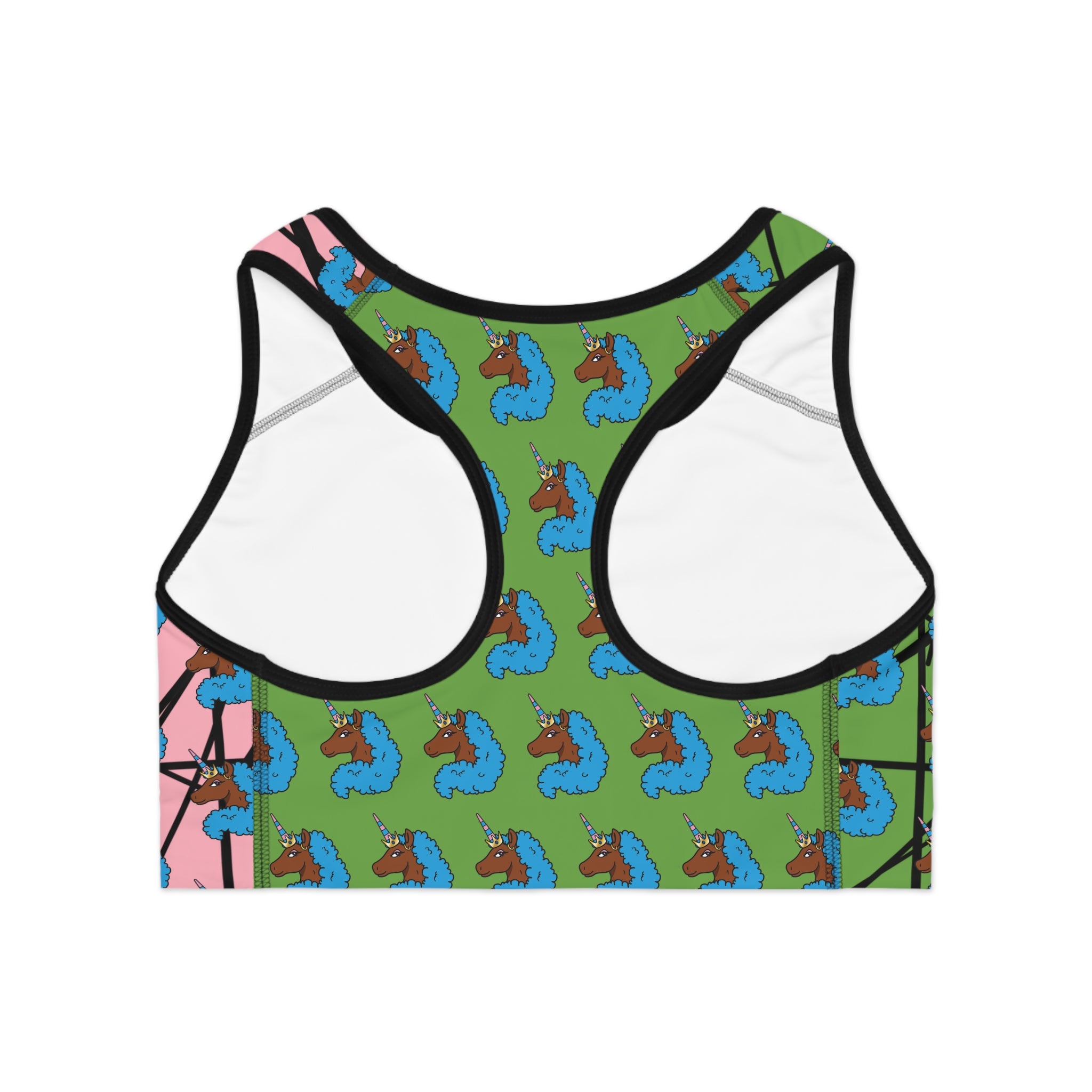 Afro Unicorn Crossfit Bra