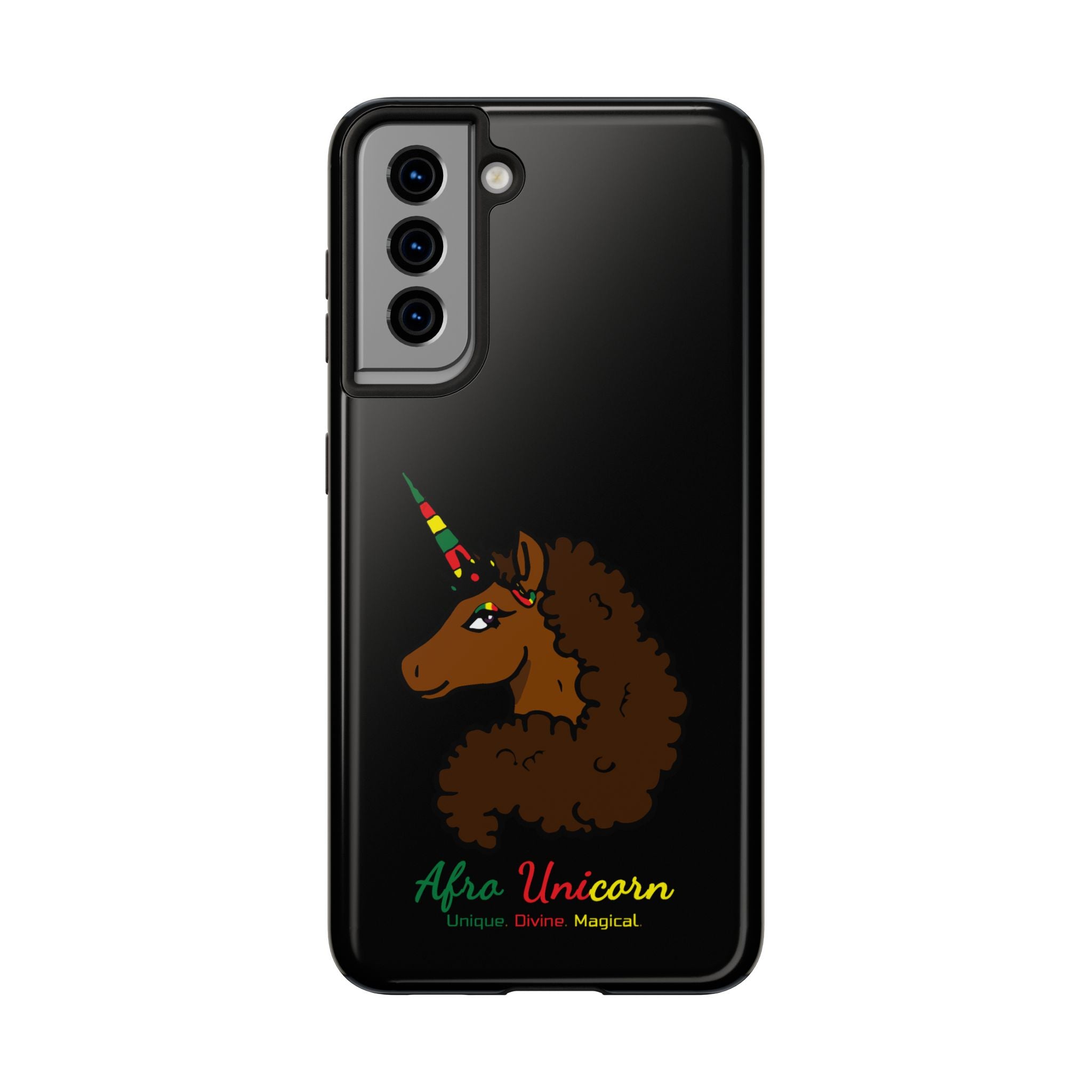 Phone Case - Afro Unicorn Black Pride Celebration Design